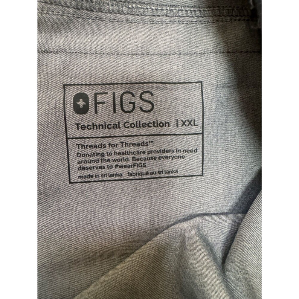 AXIN Graphite Figs Waist Pants Size XXL High Rise Straight Leg 7 Pocket Cargo - Picture 5 of 5